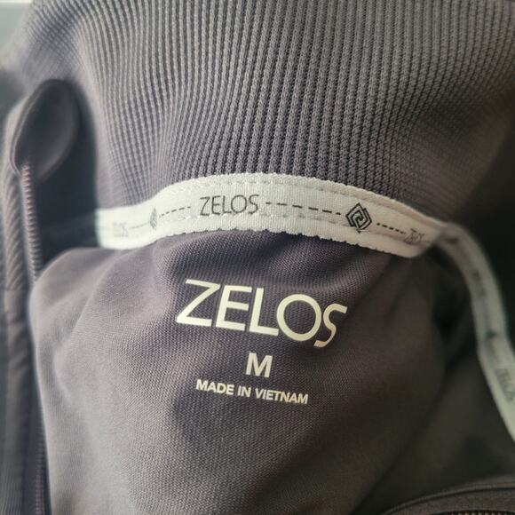 Medium Zelos gray & pink athletic track jacket, excellent condition - Picture 2 of 2